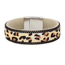 Load image into Gallery viewer, Fashion Leopard Pattern Leather bracelets &amp; bangles with Magnet Clasp Accessories Woman&#39;s bracelets men Jewelry pulseras mujer - EssentialBoutiques 