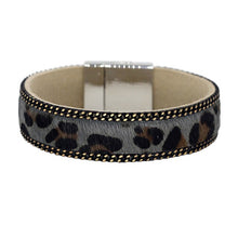 Load image into Gallery viewer, Fashion Leopard Pattern Leather bracelets &amp; bangles with Magnet Clasp Accessories Woman&#39;s bracelets men Jewelry pulseras mujer - EssentialBoutiques 