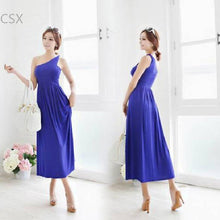 Load image into Gallery viewer, Promotion! 2016 New Summer Fashion Long One Shoulder sexy Ball Party Dresses Casual Dress Women Slim Dress Woman&#39;s Clothing - EssentialBoutiques 