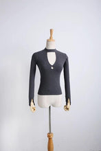 Load image into Gallery viewer, 2016 Chic Unique Slim Style Halt neck Sexy Ladies V-Neck Tops Bottoming Twill Cotton Shirt Woman&#39;s Clothing Female - EssentialBoutiques 