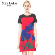 Load image into Gallery viewer, Max LuLu Bohemia Women Summer Dress Big Size Brand Clothing Casual Fashion Short Sleeve Woman&#39;s Slim Sexy Party  Dresses Female - EssentialBoutiques 