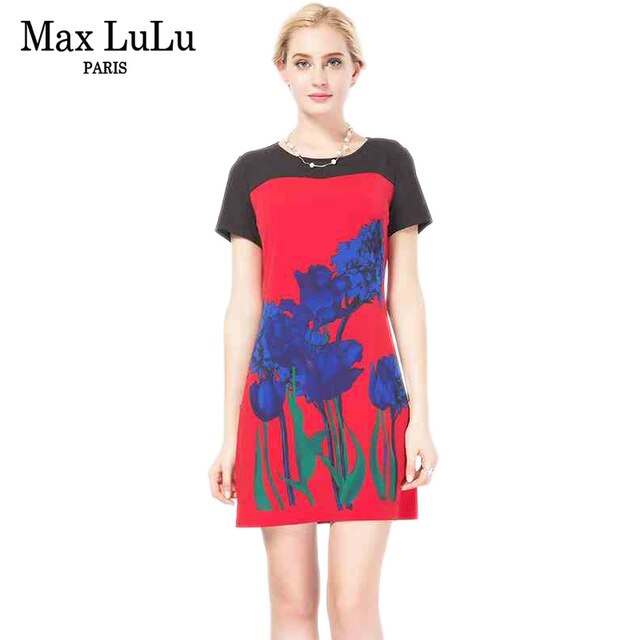 Max LuLu Bohemia Women Summer Dress Big Size Brand Clothing Casual Fashion Short Sleeve Woman's Slim Sexy Party  Dresses Female - EssentialBoutiques 