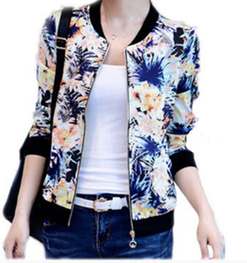 Hot women's long-sleeve short spring and autumn jacket zipper jackets female coat woman's clothing outwear - EssentialBoutiques 