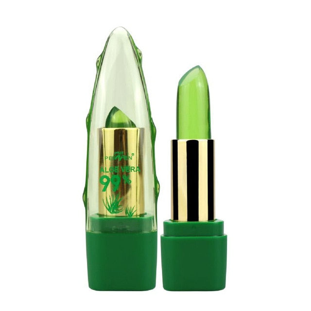 2018 New Batom 99% ALOE VERA Natural Temperature Change Color Jelly Lipstick Long Lasting Moistourizing Lip Makeup - EssentialBoutiques 