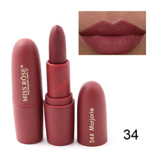 Load image into Gallery viewer, New MISS ROSE Lipstick Matte Waterproof Velvet Lip Stick 18 Colors Sexy Red Brown Pigments Makeup Matte Lipsticks Beauty Lips - EssentialBoutiques 