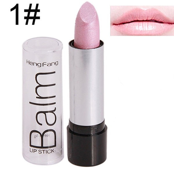 Heng Fang Smooth Moisturizer Rouge Lipstick Long Lasting 12 Colors Lip Batom Beauty Pink Red Nudes Glitter Lip Stick Makeup Lips - EssentialBoutiques 