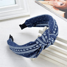 Load image into Gallery viewer, Sweet Hairbands  2018 New Arrive Woman&#39;s Fashion Cute Bowknot Wide Hairband Female Fashion Print Headwear Hair Accessories - EssentialBoutiques 
