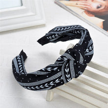 Load image into Gallery viewer, Sweet Hairbands  2018 New Arrive Woman&#39;s Fashion Cute Bowknot Wide Hairband Female Fashion Print Headwear Hair Accessories - EssentialBoutiques 