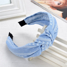 Load image into Gallery viewer, Sweet Hairbands  2018 New Arrive Woman&#39;s Fashion Cute Bowknot Wide Hairband Female Fashion Print Headwear Hair Accessories - EssentialBoutiques 