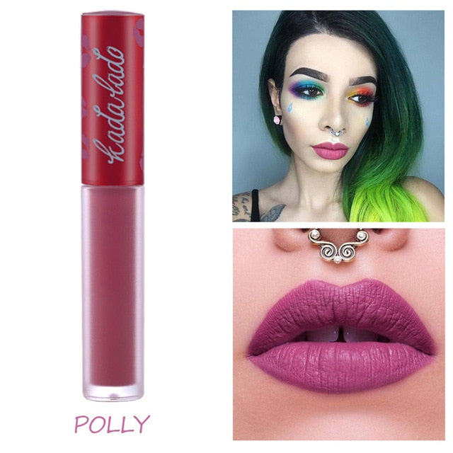 KADALADO Brand Make Up Waterproof Nude Lipstick Long Lasting Liquid Matte Lipstick Pen Lip Gloss Cosmetics Lipgloss Lip Makeup - EssentialBoutiques 