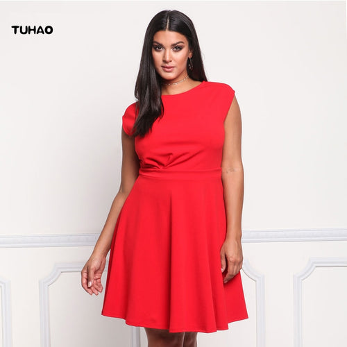 Woman's Elegant Party Summer Dress 2018 Women Casual Sleeveless Dresses Plus Size 3XL Retro Swing Dress Female Clothing BC35 - EssentialBoutiques 