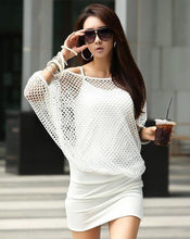 Load image into Gallery viewer, Dresses woman&#39;s gown clothing New women loose big yards was thin hollow sexy package hip fake two-piece dress 32833 - EssentialBoutiques 