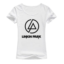 Load image into Gallery viewer, Summer Top Linkin Park T Shirt Women Clothing Short Sleeve Woman&#39;s TShirt Rock Music Hip Hop linkin park T-Shirts Gilr tees A118 - EssentialBoutiques 