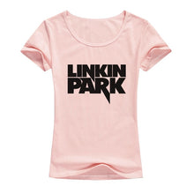 Load image into Gallery viewer, Summer Top Linkin Park T Shirt Women Clothing Short Sleeve Woman&#39;s TShirt Rock Music Hip Hop linkin park T-Shirts Gilr tees A118 - EssentialBoutiques 