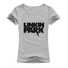 Load image into Gallery viewer, Summer Top Linkin Park T Shirt Women Clothing Short Sleeve Woman&#39;s TShirt Rock Music Hip Hop linkin park T-Shirts Gilr tees A118 - EssentialBoutiques 