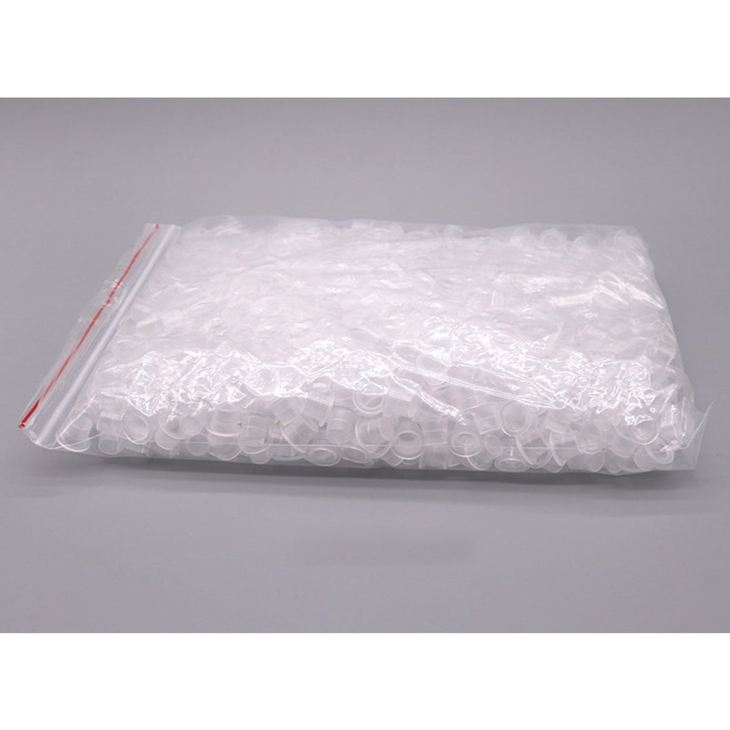 HOT 100Pcs Plastic Tattoo Ink Cups For Permanent Tattoo Makeup Eyebrow Makeup Pigment Container Caps Disposable Accessories - EssentialBoutiques 