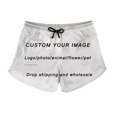Load image into Gallery viewer, FORUDESIGNS Woman Summer Clothing Cute 3D Animal Bull Terrier Dog/Puppy Print Woman&#39;s Shorts Fashion Summer Black Short Pants - EssentialBoutiques 