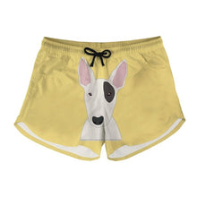 Load image into Gallery viewer, FORUDESIGNS Woman Summer Clothing Cute 3D Animal Bull Terrier Dog/Puppy Print Woman&#39;s Shorts Fashion Summer Black Short Pants - EssentialBoutiques 