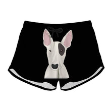 Load image into Gallery viewer, FORUDESIGNS Woman Summer Clothing Cute 3D Animal Bull Terrier Dog/Puppy Print Woman&#39;s Shorts Fashion Summer Black Short Pants - EssentialBoutiques 