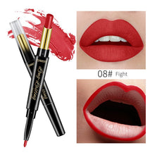 Load image into Gallery viewer, 15 Color Lips Makeup Lipstick Sexy Red Lip Matte Long Lasting Lip Pencil Waterproof Stick Liner Double-end Black Matte Lipsticks - EssentialBoutiques 