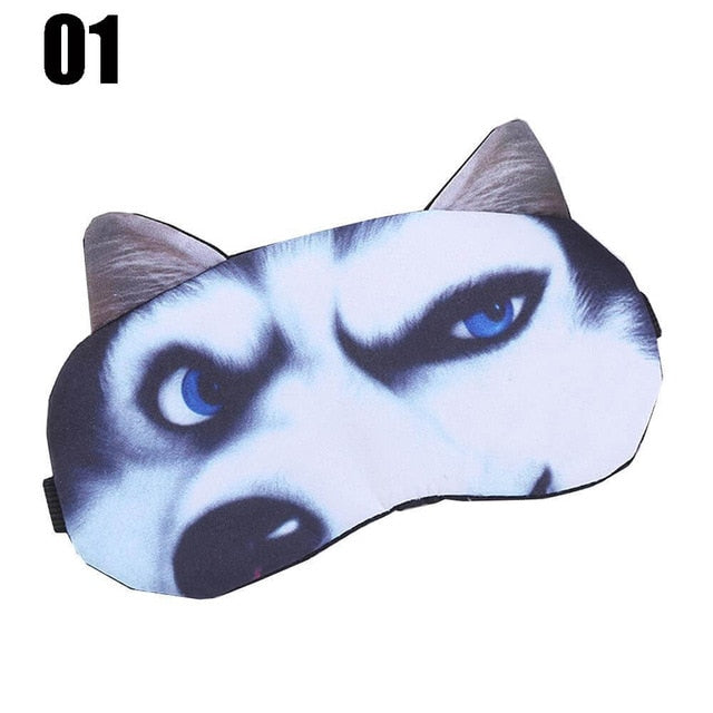 Cute Cat Sleep Mask Eye Mask Eyeshade Cover Shade Natural Sleeping Eye Patch Women Men Soft Portable Blindfold Travel Eyepatch - EssentialBoutiques 