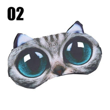 Load image into Gallery viewer, Cute Cat Sleep Mask Eye Mask Eyeshade Cover Shade Natural Sleeping Eye Patch Women Men Soft Portable Blindfold Travel Eyepatch - EssentialBoutiques 