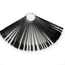 Load image into Gallery viewer, 50pcs UV Gel Polish Display Nail Art Tool Nails Palette Color Chart False Nail Art Tips Fan Shaped Removable Stick Showing Shelf - EssentialBoutiques 