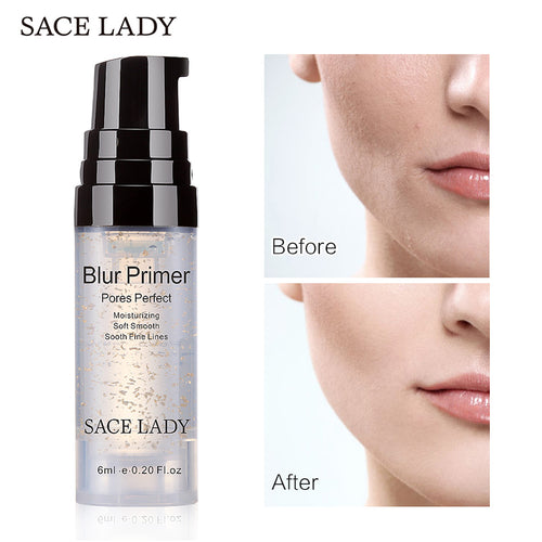 SACE LADY Blur Primer Makeup Base Face 24k Gold Foundation Primer Oil Control Professional Matte Make Up Pores Brand Cosmetic - EssentialBoutiques 