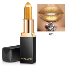 Load image into Gallery viewer, Brand Professional Lips Makeup Waterproof Shimmer Long Lasting Pigment Nude Pink Mermaid Shimmer Lipstick Luxury Makeup Cosmetic - EssentialBoutiques 