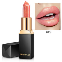 Load image into Gallery viewer, Brand Professional Lips Makeup Waterproof Shimmer Long Lasting Pigment Nude Pink Mermaid Shimmer Lipstick Luxury Makeup Cosmetic - EssentialBoutiques 