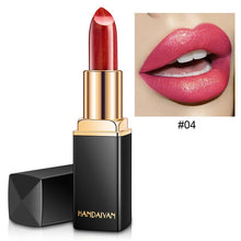 Load image into Gallery viewer, Brand Professional Lips Makeup Waterproof Shimmer Long Lasting Pigment Nude Pink Mermaid Shimmer Lipstick Luxury Makeup Cosmetic - EssentialBoutiques 