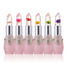 Load image into Gallery viewer, 6 Colors Waterproof Flower transparent Lipstick Magic Temperature Color Change Crystal Jelly Lip stick Nutritious Beauty Makeup - EssentialBoutiques 