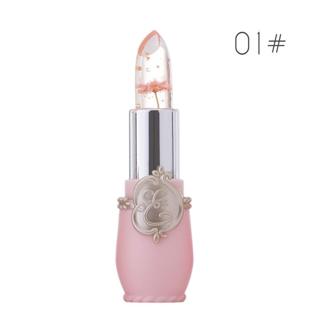 6 Colors Waterproof Flower transparent Lipstick Magic Temperature Color Change Crystal Jelly Lip stick Nutritious Beauty Makeup - EssentialBoutiques 
