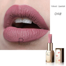 Load image into Gallery viewer, Pudaier 26Colors Matte Lipstick Waterproof Makeup Batom Nude Velvet Long Lasting Lapiz Labial Mate Lip stick Rouge a Levres Mat - EssentialBoutiques 