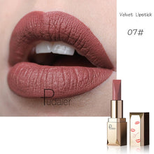 Load image into Gallery viewer, Pudaier 26Colors Matte Lipstick Waterproof Makeup Batom Nude Velvet Long Lasting Lapiz Labial Mate Lip stick Rouge a Levres Mat - EssentialBoutiques 