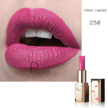 Load image into Gallery viewer, Pudaier 26Colors Matte Lipstick Waterproof Makeup Batom Nude Velvet Long Lasting Lapiz Labial Mate Lip stick Rouge a Levres Mat - EssentialBoutiques 
