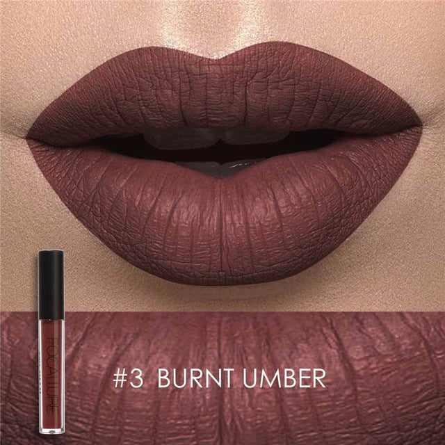 FOCALLURE Matte Liquid Lipstick Waterproof Moisturizer Smooth Lip Stick Long-lasting Lip Tint Cosmetic Lip Makeup - EssentialBoutiques 