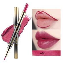 Load image into Gallery viewer, 24 Hours Long Lasting 2in1 Lipstick Fashionable Useful Waterproof Double-side Matte Lip Liner Double-end Makeup Lipstick Pencils - EssentialBoutiques 