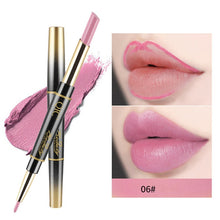 Load image into Gallery viewer, 24 Hours Long Lasting 2in1 Lipstick Fashionable Useful Waterproof Double-side Matte Lip Liner Double-end Makeup Lipstick Pencils - EssentialBoutiques 