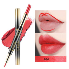 Load image into Gallery viewer, 24 Hours Long Lasting 2in1 Lipstick Fashionable Useful Waterproof Double-side Matte Lip Liner Double-end Makeup Lipstick Pencils - EssentialBoutiques 