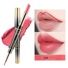 Load image into Gallery viewer, 24 Hours Long Lasting 2in1 Lipstick Fashionable Useful Waterproof Double-side Matte Lip Liner Double-end Makeup Lipstick Pencils - EssentialBoutiques 