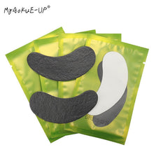 Load image into Gallery viewer, 50pairs/lot Black Patches Gel Eye Pads Eyelashes Paper Patches For Eyelash Extension Eye Tips Sticker Wraps  Makeup Tools - EssentialBoutiques 