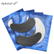 Load image into Gallery viewer, 50pairs/lot Black Patches Gel Eye Pads Eyelashes Paper Patches For Eyelash Extension Eye Tips Sticker Wraps  Makeup Tools - EssentialBoutiques 
