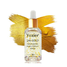 Load image into Gallery viewer, Yoxier Makeup Base Moisturizing Essence 24k Gold Elixir Oil Control Professional Matte Serum Series Brand Foundation Primer 1pcs - EssentialBoutiques 