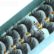 Load image into Gallery viewer, 10 Pairs 3D Soft Faux Mink Hair False Eyelashes Natural Messy Eyelash Crisscross Wispy Fluffy Lashes Extension Eye Makeup Tools - EssentialBoutiques 