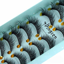 Load image into Gallery viewer, 10 Pairs 3D Soft Faux Mink Hair False Eyelashes Natural Messy Eyelash Crisscross Wispy Fluffy Lashes Extension Eye Makeup Tools - EssentialBoutiques 