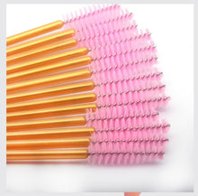 Load image into Gallery viewer, 50PCS Eyelash Brushes Eyelash Extension Brushes Disposable Eye Lash Cleaning Mascara Wands Applicator Cosmetic Makeup Tools - EssentialBoutiques 
