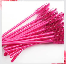 Load image into Gallery viewer, 50PCS Eyelash Brushes Eyelash Extension Brushes Disposable Eye Lash Cleaning Mascara Wands Applicator Cosmetic Makeup Tools - EssentialBoutiques 
