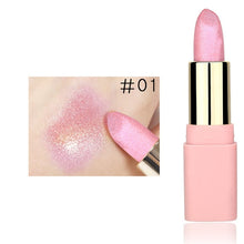 Load image into Gallery viewer, LULAA Colorful Glitter Metallic Lipstick Long Lasting Shiny Highlighter Waterproof Lip Stick Waterproof Makeup Cosmetic Lipstick - EssentialBoutiques 