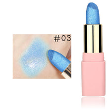 Load image into Gallery viewer, LULAA Colorful Glitter Metallic Lipstick Long Lasting Shiny Highlighter Waterproof Lip Stick Waterproof Makeup Cosmetic Lipstick - EssentialBoutiques 